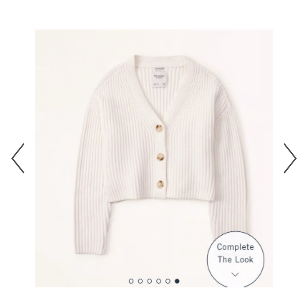 Abercrombie & Fitch Women's White Cardigan
